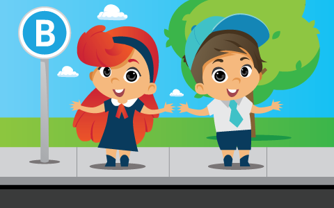 Bus Education Program characters