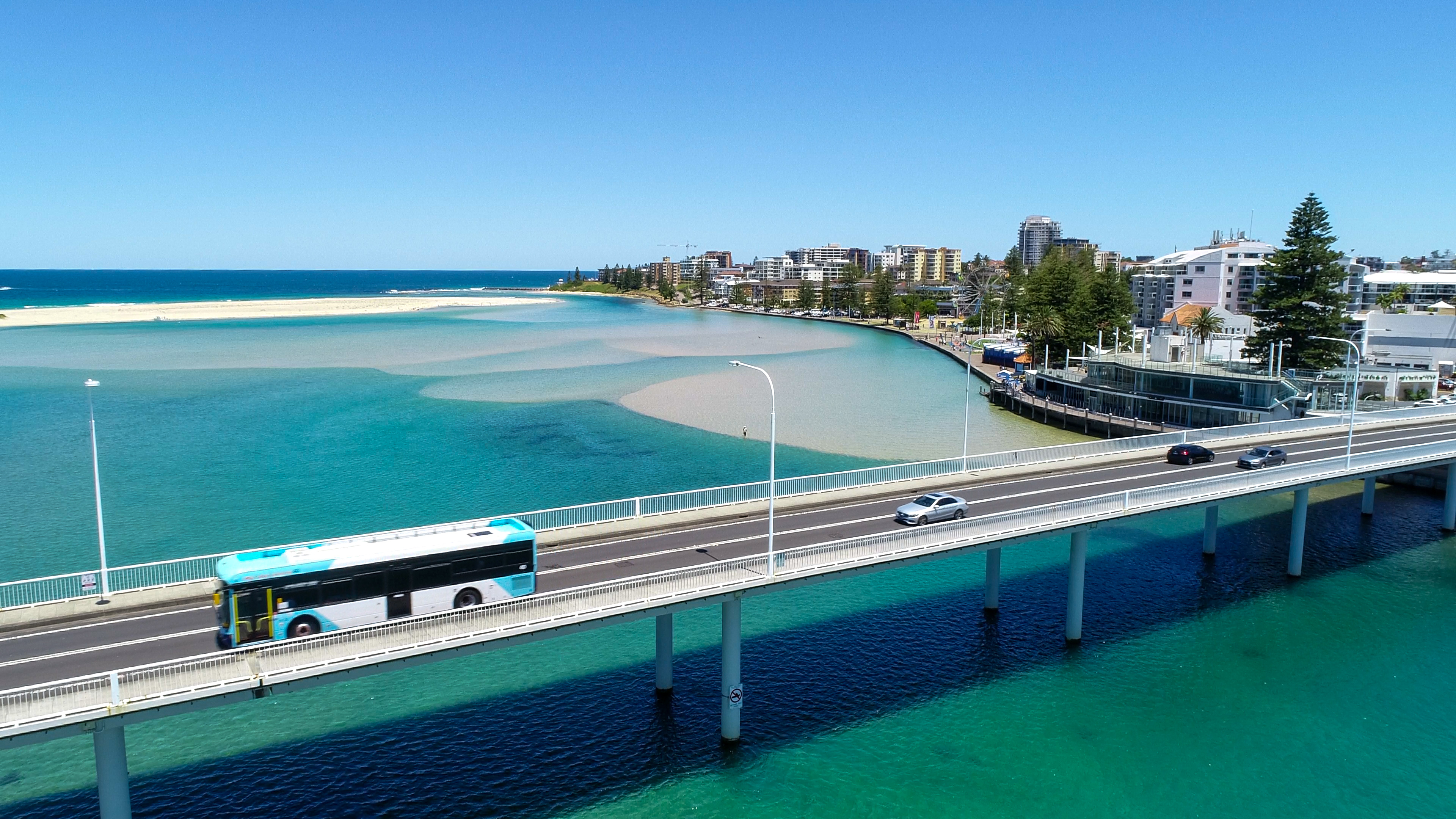 Central Coast Bus in summer