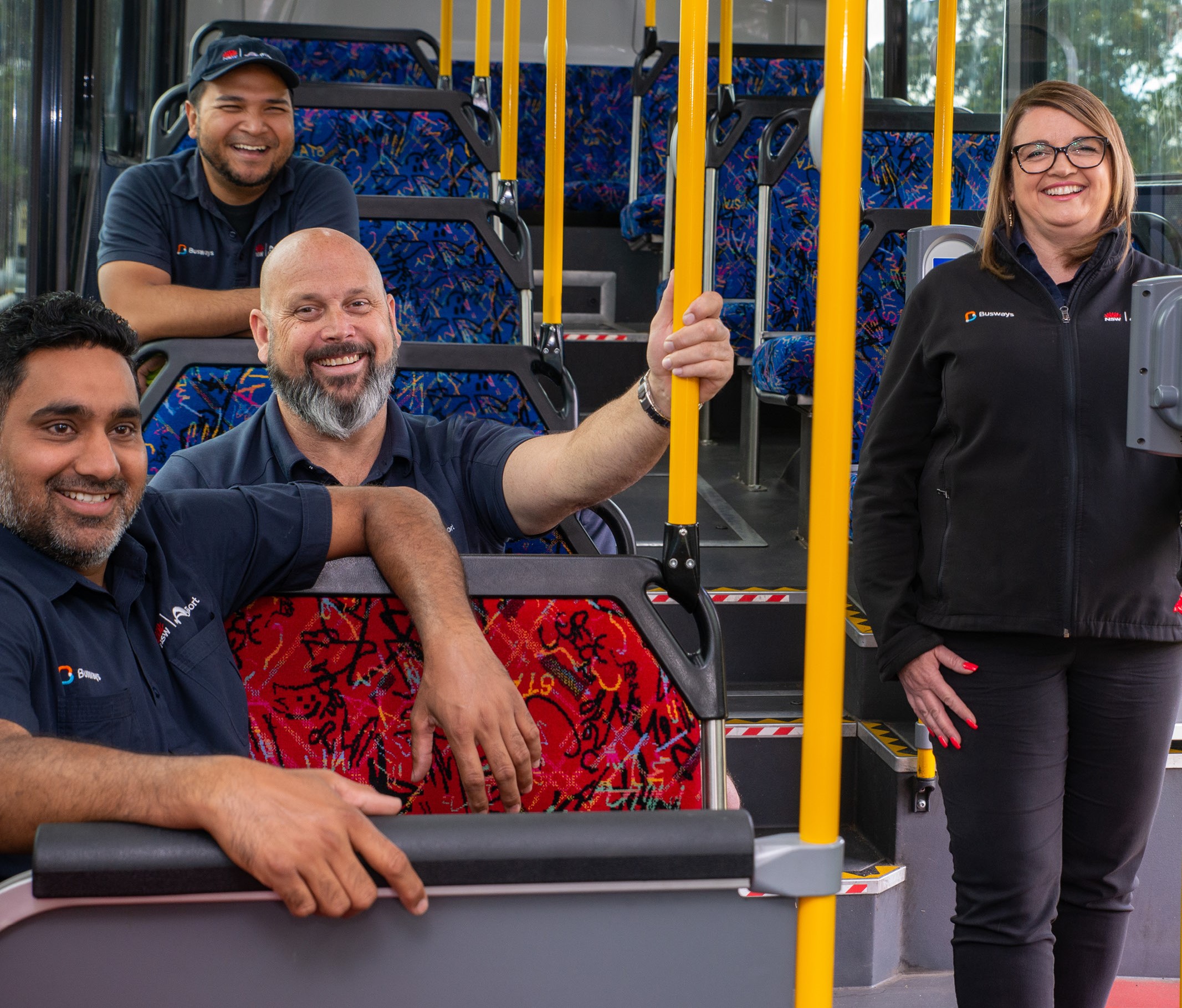 bus drivers on bus