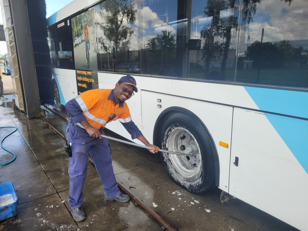 eco-friendly bus wash