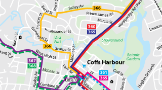 Coffs Harbour Network Map thumbnail