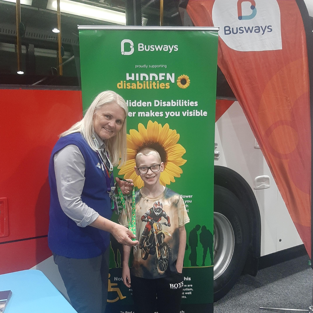 DAL Expo visitor holding lanyard