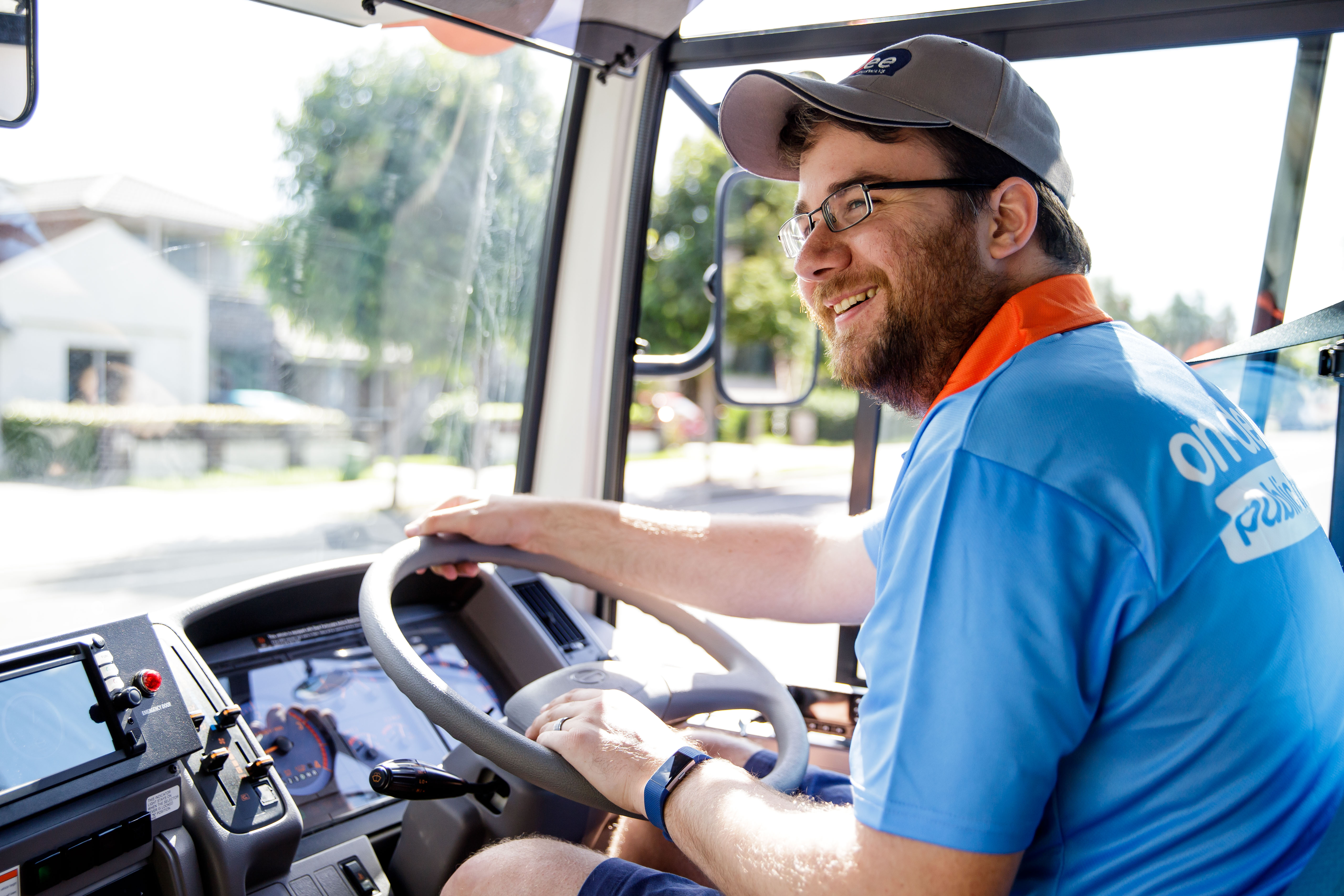 Bus driver on cooee busways