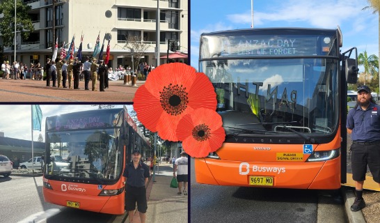 Busways pays tribute on ANZAC Day