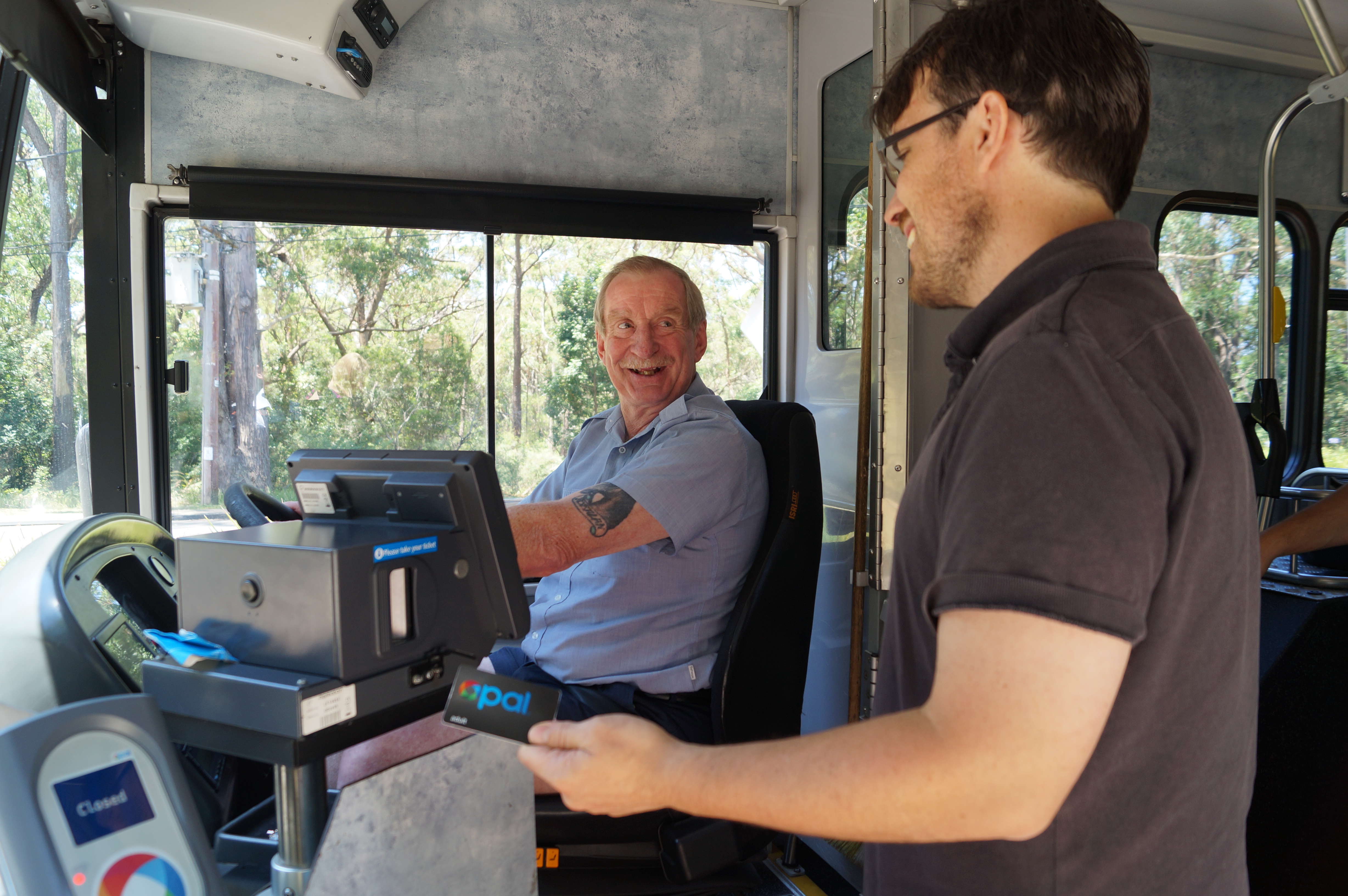 Passenger paying