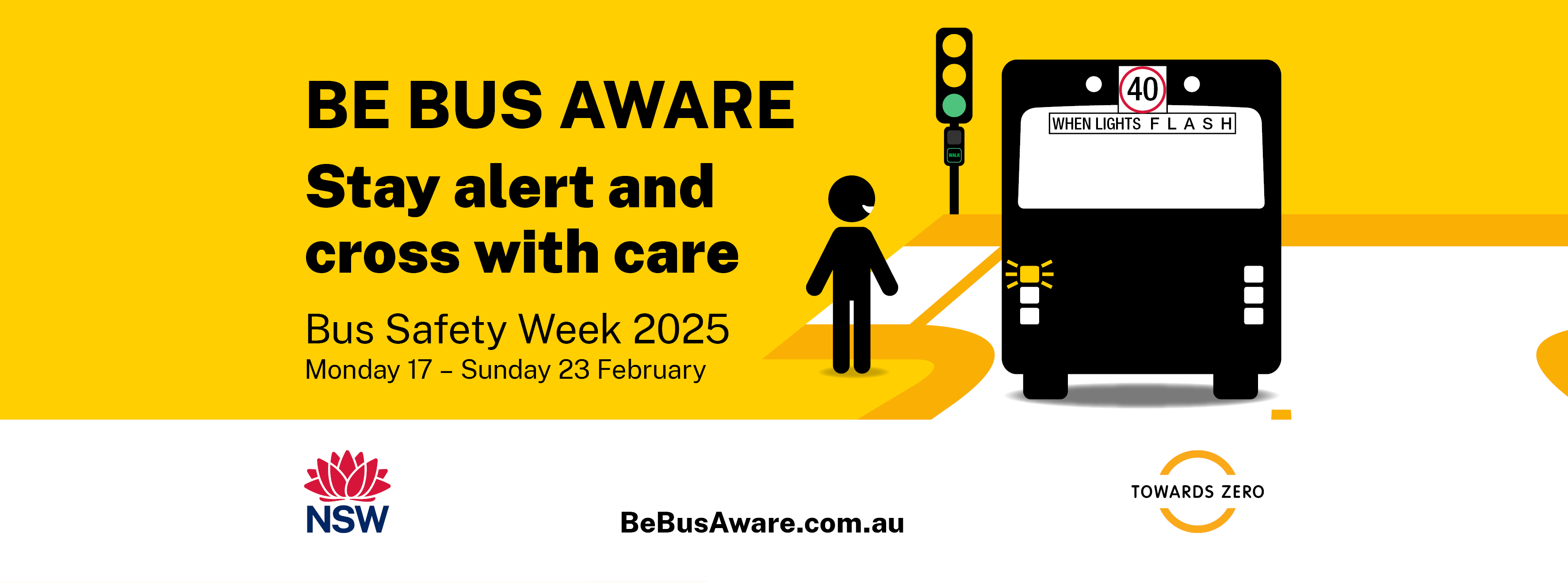 Be Bus Aware in NSW this Bus Safety Week Be Bus Aware Poster