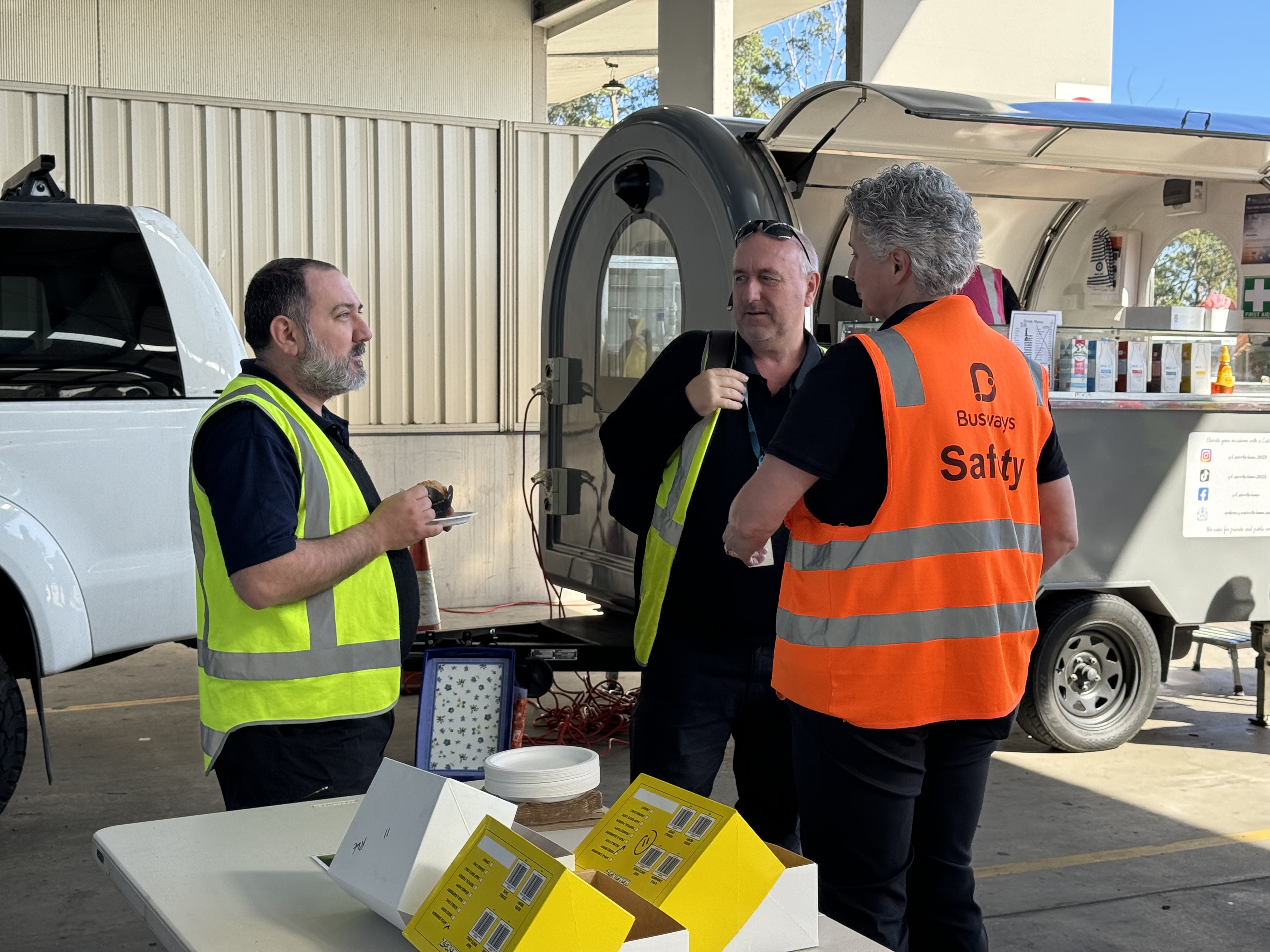 Buswaqys SafeTea morning tea at Penrith Depot