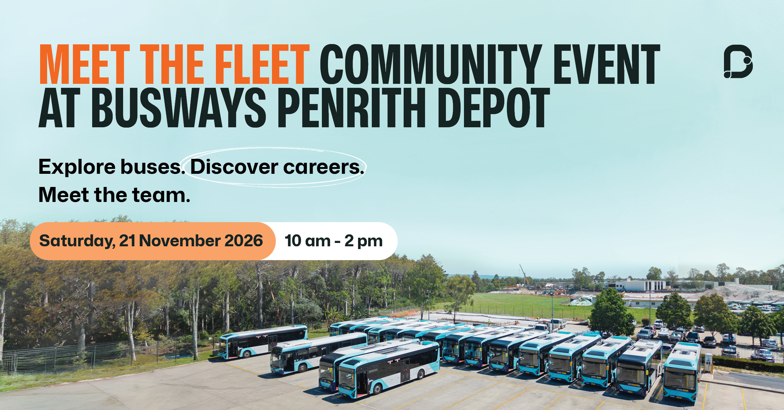 penrith depot with community event information on top
