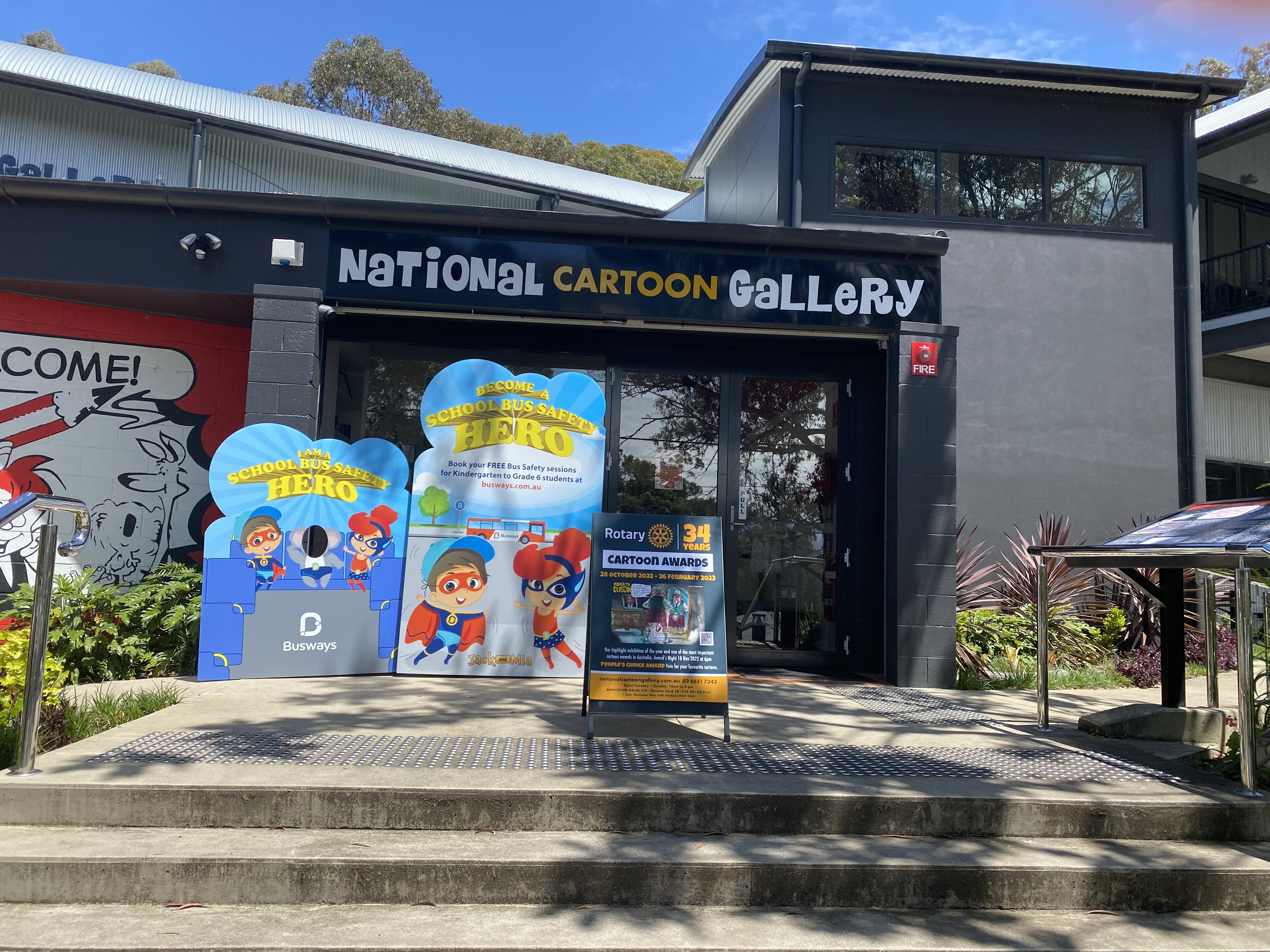 Superheroes Exhibition @the Bunker Coffs Harbour National Cartoon Gallery Superheroes Exhibition
