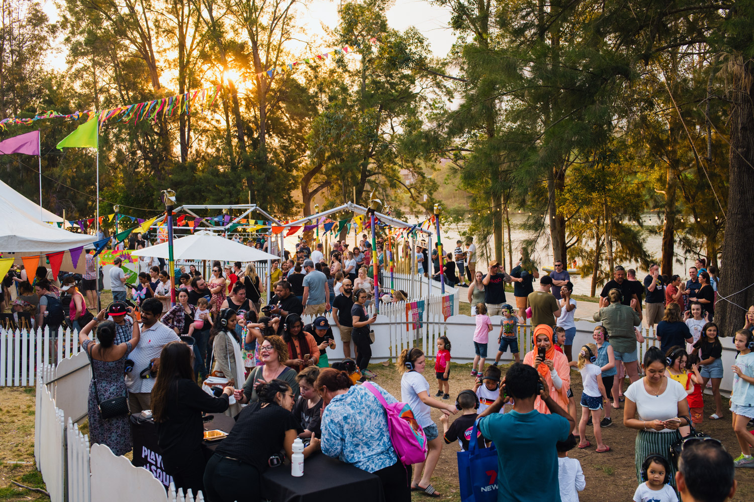 Real Festival event goers enjoy the festivities