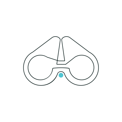 Abstract binoculars symbolising what to look out for at Busways