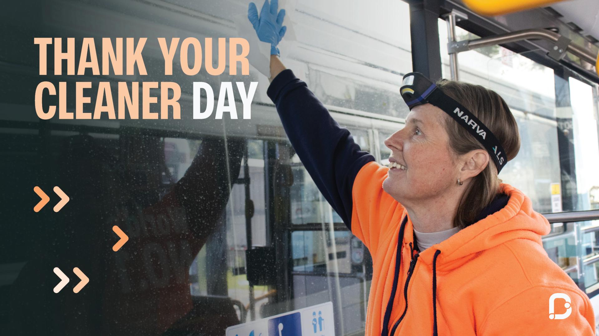 Marija Busways Cleaner Smiling while cleaning
