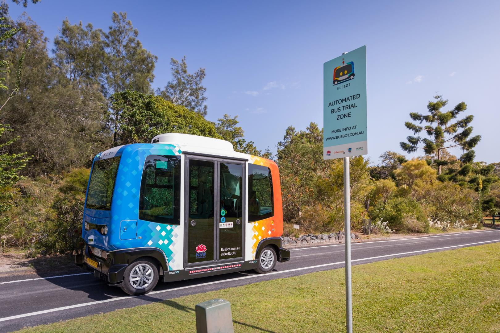 BusBot at the Botanic Gardens in Coffs Harbour.