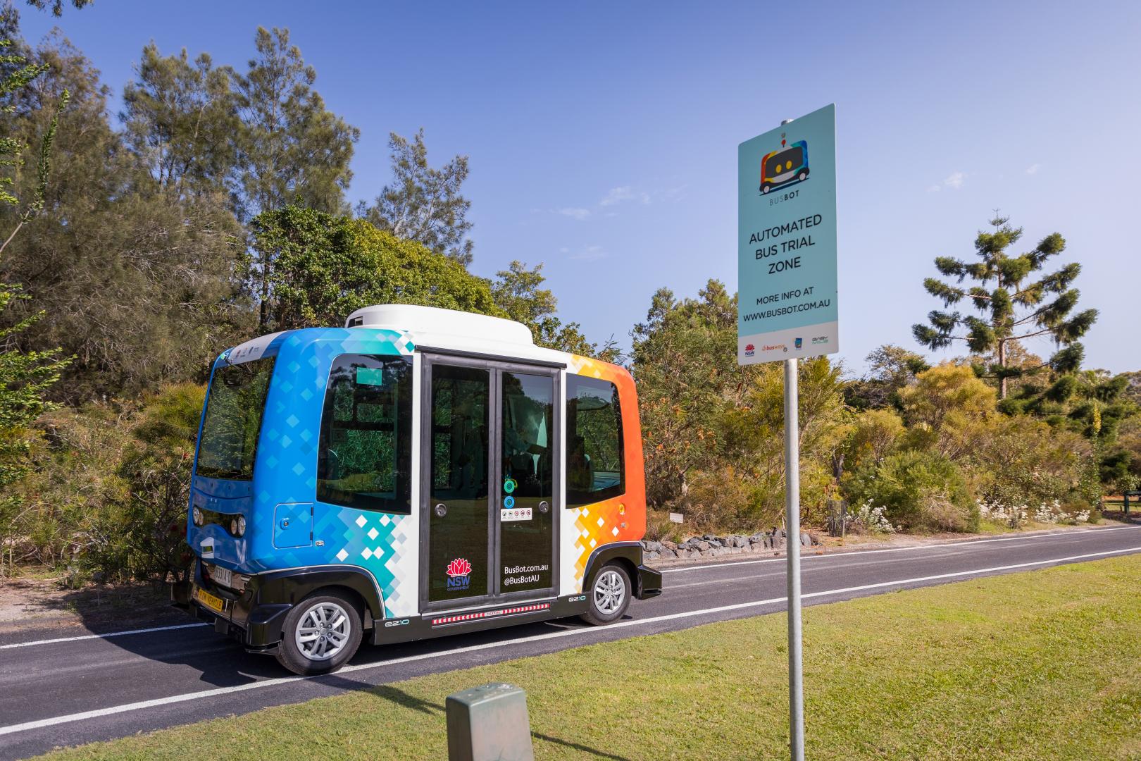 BusBot at North Coast Regional Botanic Gardens