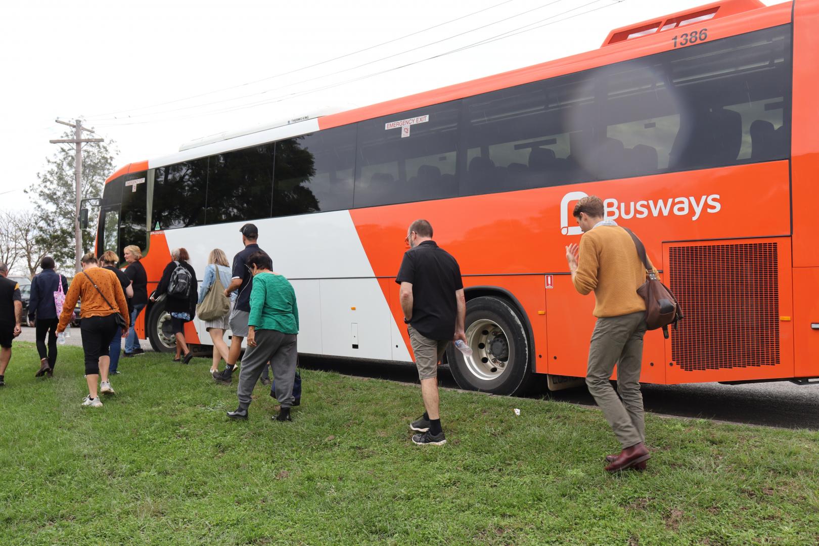 Bus heading to the mountain