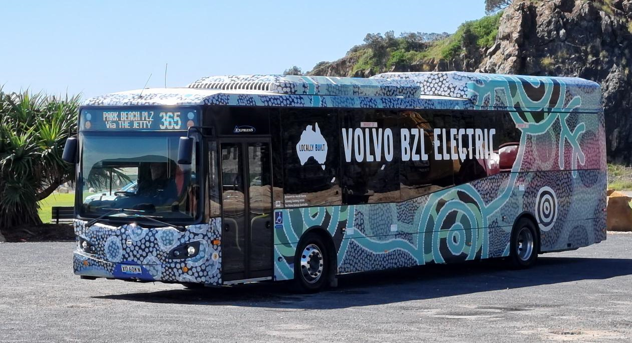​​​​Busways is testing this electric bus from Volvo in Coffs Harbour