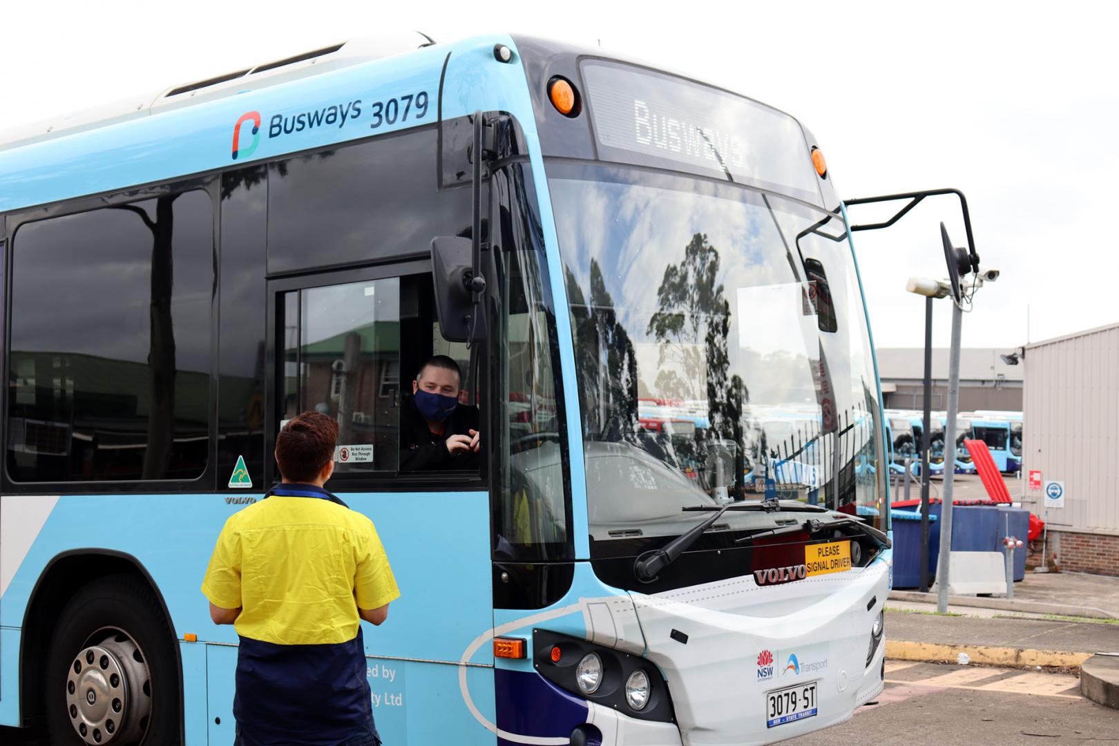 Busways' yardies and drivers rolling services out the door at Ryde depot