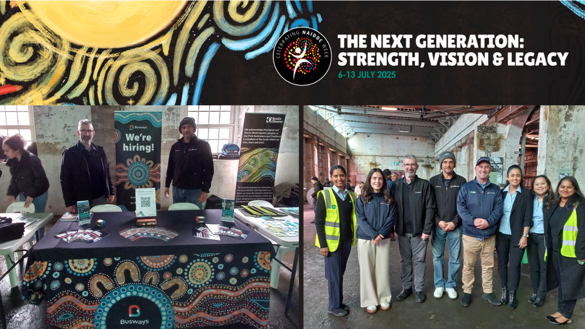 Busways team at Babana Aboriginal Employment Day 