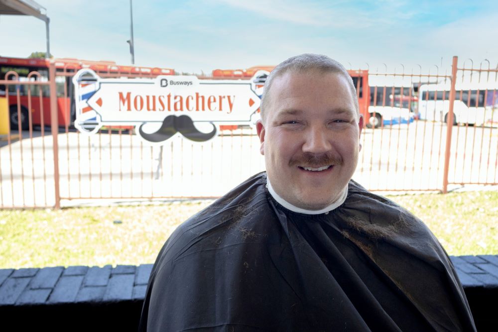 pop up barber shop for Movember at Ryde Depot