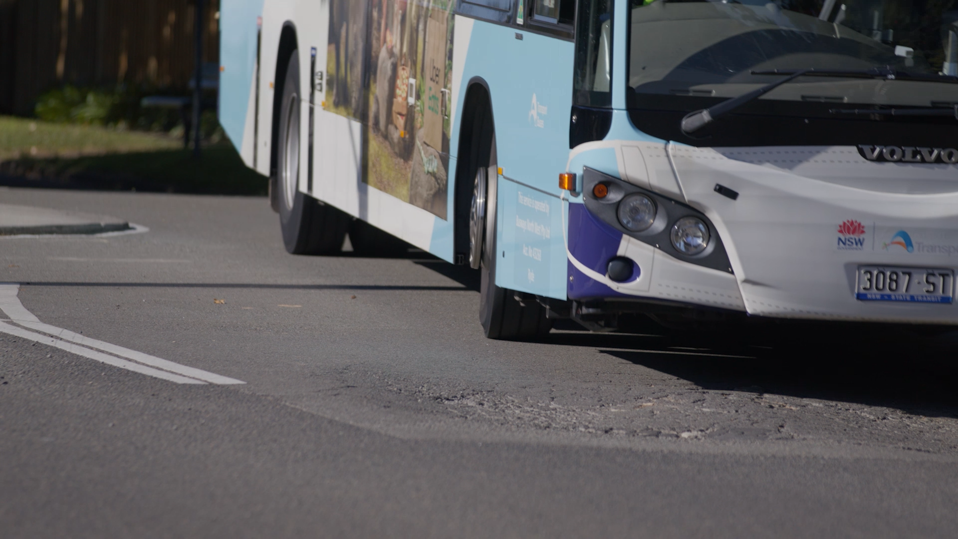 Buses and pothole
