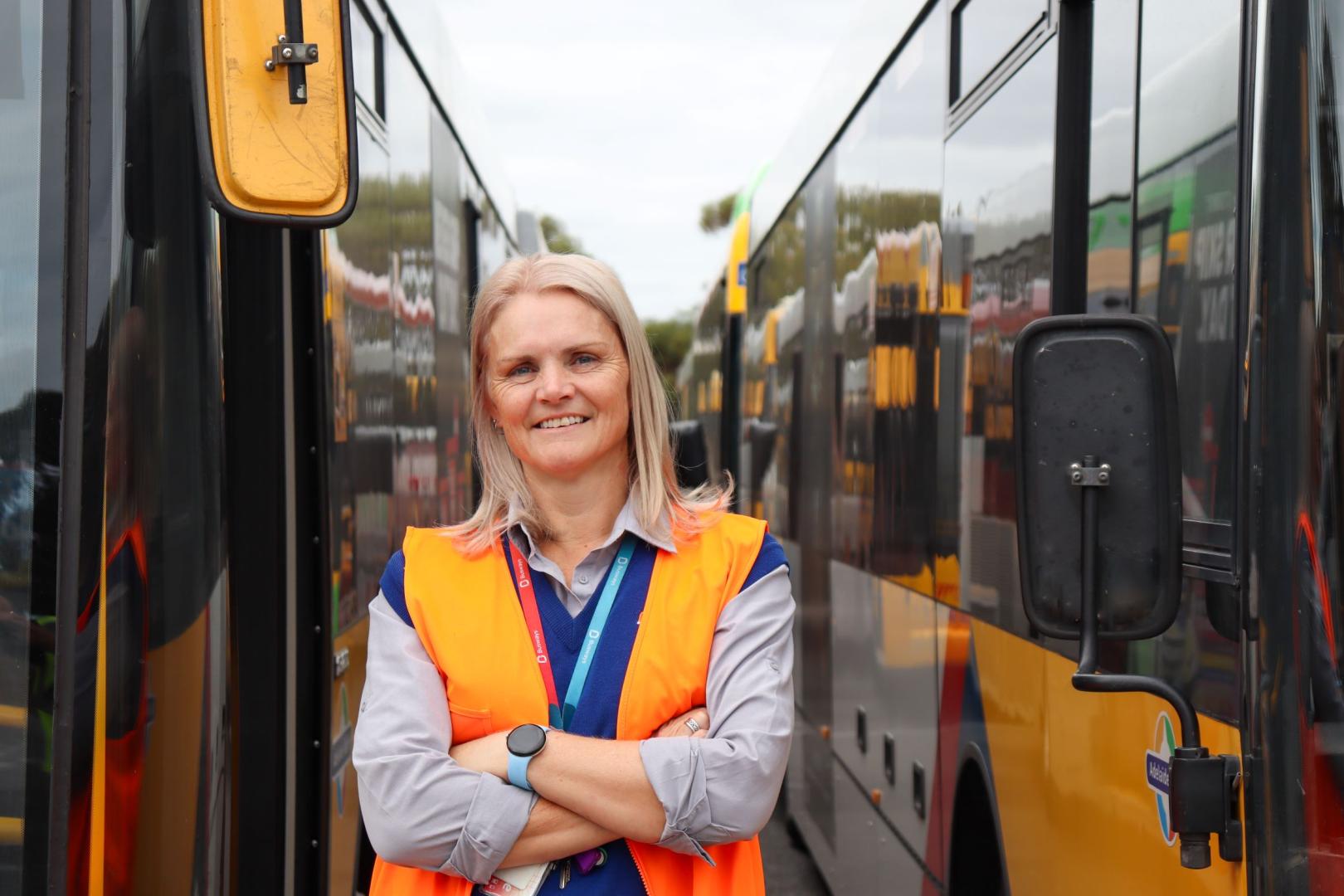 Sally-Ann Paech made the move to become a bus driver with Busways in Adelaide