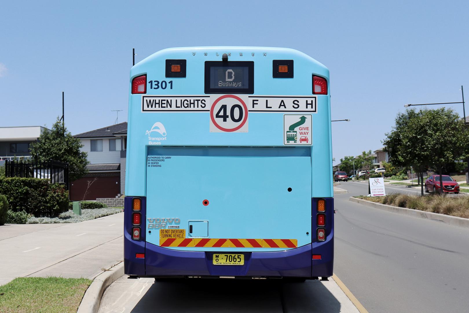 Drivers are reminded to slow down to 40km/h when bus lights flash.